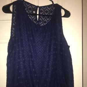 Blue tank top